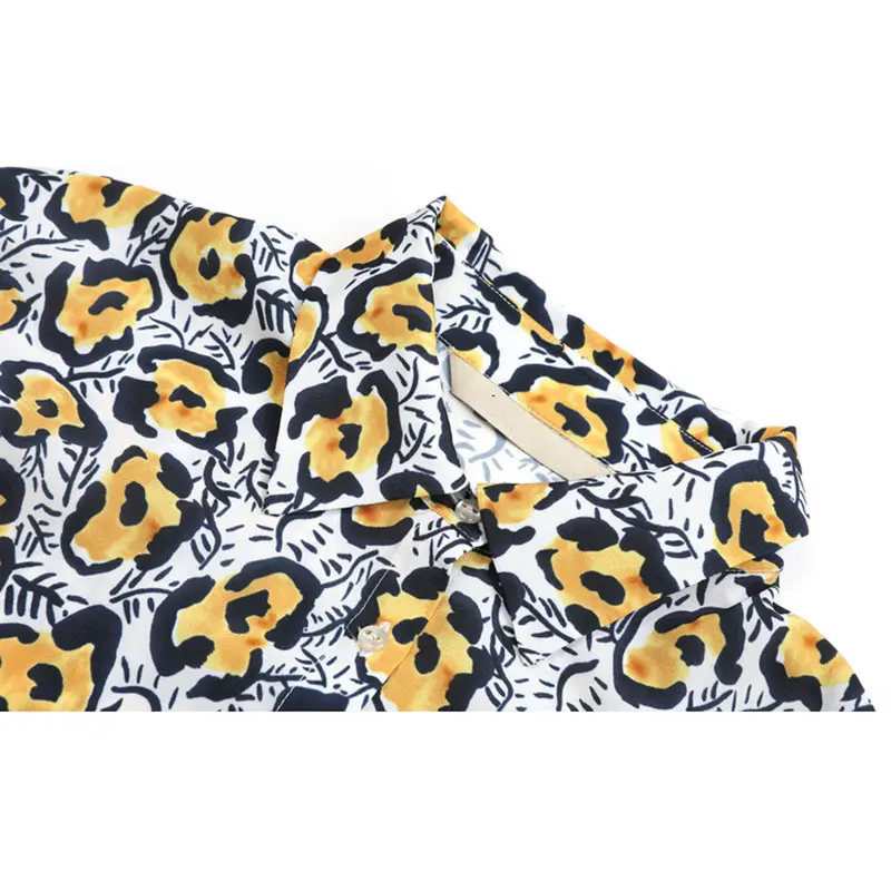 [EAM] Women Yellow Split Joint Temperament