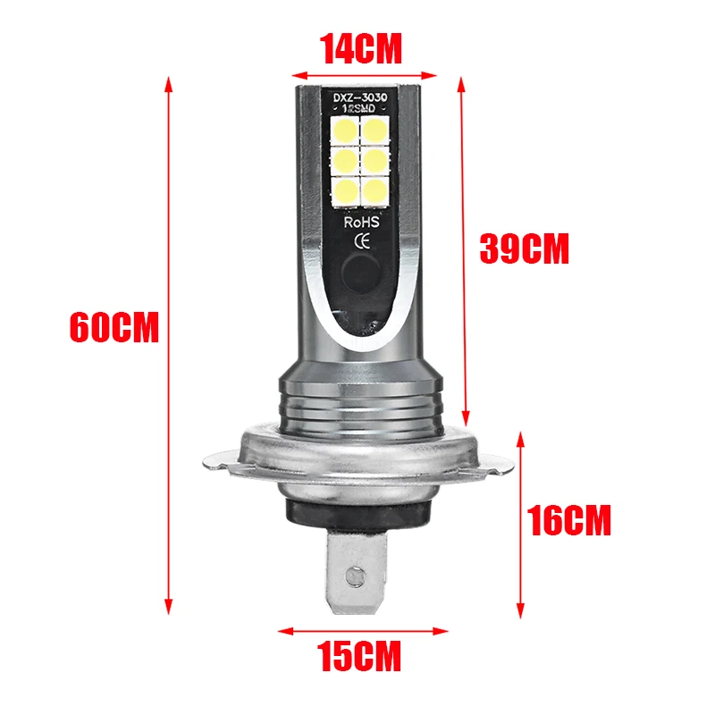 2 шт. водонепроницаемый H7 110 Вт Автомобильная фара 24000лм противотуманная фара Набор для преобразования супер яркий светодиодный фонарь 6000K