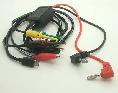 DHL/EMS 50 шт. 4 мм разъем типа "банан" на крючок зажимы типа "Аллигатор" micro USB для ремонта телефона power lines-A8