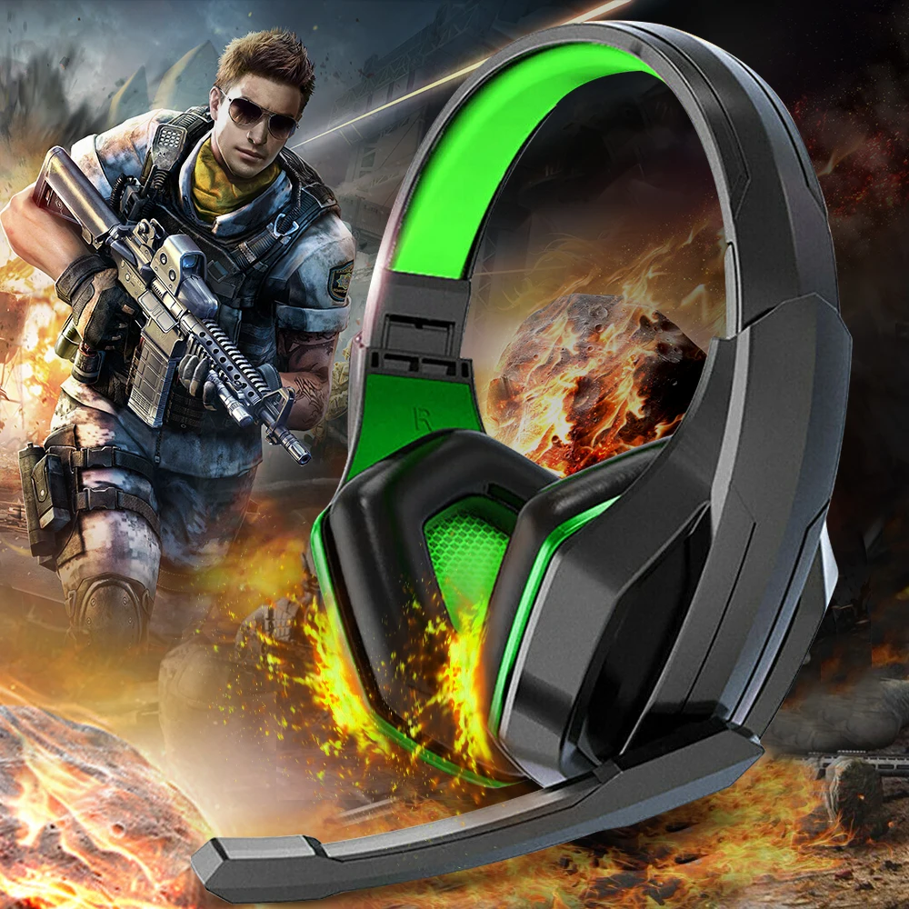 Gaming Headset For PS4 Gamer Headphone PC Earphone 3 5mm Stereo Sound With Microphone 3 5mm Gaming Foldable Headphone Wired
