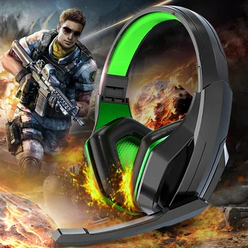 

Gaming Headset For PS4 Gamer Headphone PC Earphone 3.5mm Stereo Sound With Microphone 3.5mm Gaming Foldable Headphone Wired