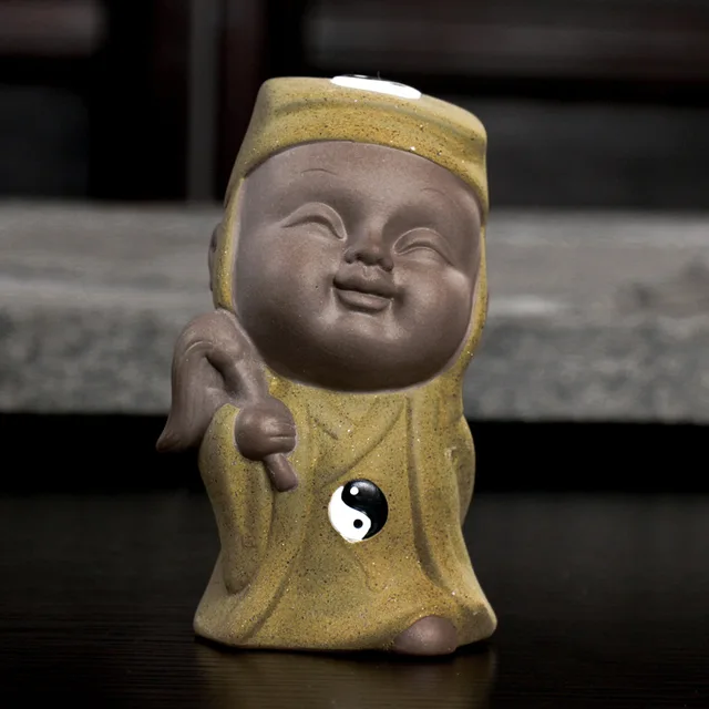 Tea Díszek Tálca Dísz Szett Pletyka Szórakoztató Kerámia Agyag Színű Homok Fazekas Kis Taoist Hegyi Háziállat - Image 3