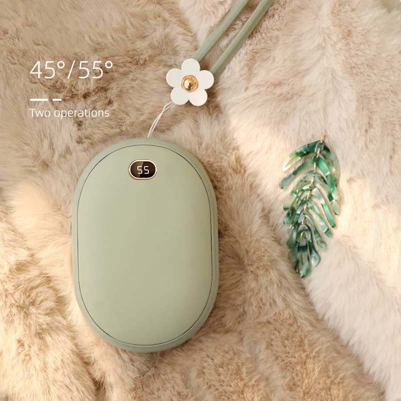 Power Bank 10000Mah Scaldamani Ricaricabile Con Display Della Temperatura Caricabatterie Portatile Poverbank Per Iphone 11 Xiaomi Powerbank