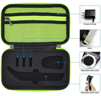 

HobbyLane Beard Clipper Storage Bag Hard Case Protective Cover for Philips OneBlade Pro QP6520 QP6510 Philips QP6620/30
