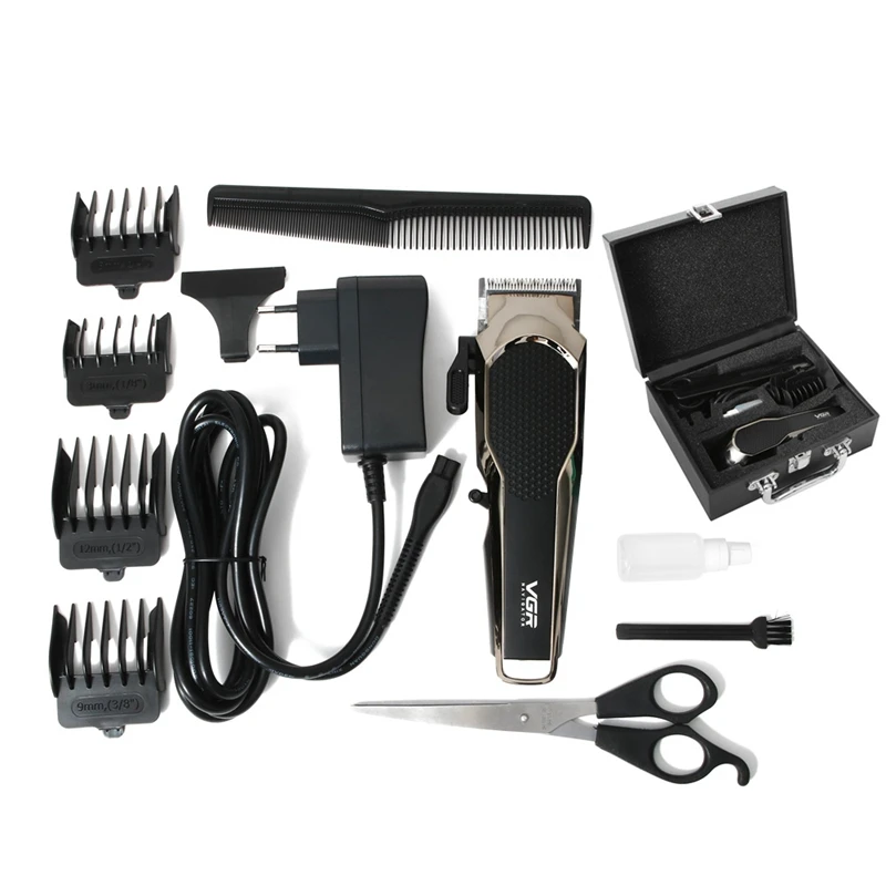 

VGR V-095 Hair Clippers Kit Rechargeable Hair Cut Trimmer Hair Cutting Clipper Beard Hair Trimmer for Men and Women EU Plug