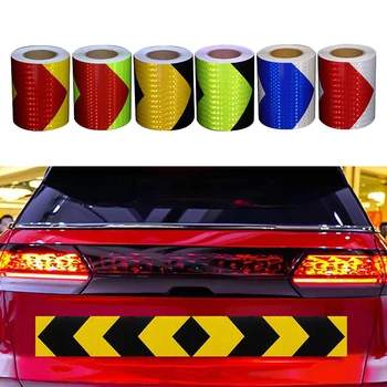 

5cm*300cmArrow Reflective Tape Decoration Sticker Car Warning Safety Reflection Tape Film Auto Reflector Sticker Car Accessories