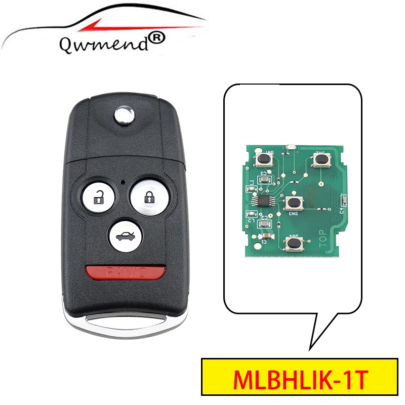 Умный Автомобильный ключ QWMEND MLBHLIK-1T для Toyota/Acura TSX 2009-2014 дистанционный флип-ключ