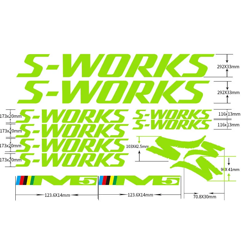 Наклейки на раму велосипеда S works углеродная велосипедная наклейка бесплатная