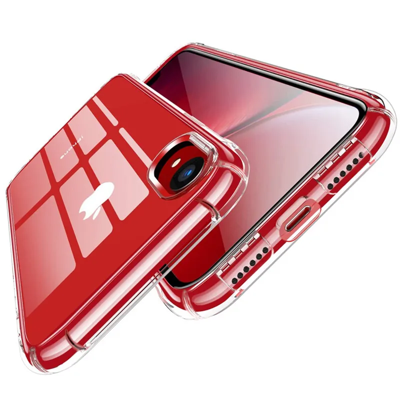 Роскошный прозрачный мягкий силиконовый чехол для телефона IPhone 11 Pro XS Max XR X 10 8 7 Plus