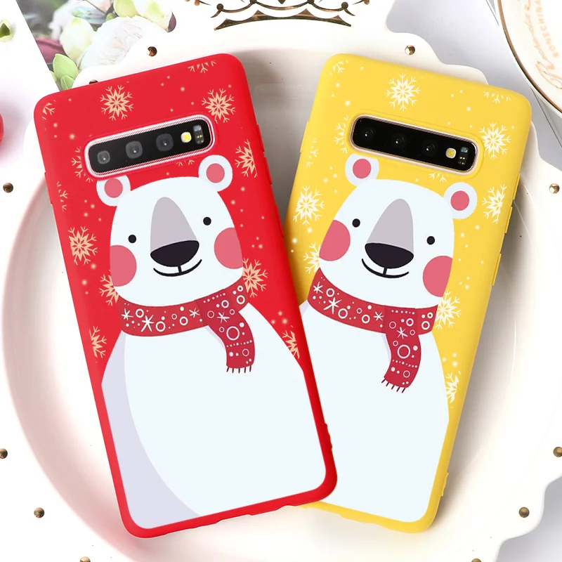 

Cartoon Christmas Case For Samsung Galaxy A70 A60 A50 A40 A30 A9 A8 A7 A5 A6 Plus 2018 2017 2016 Note 10 9 8 5 M10 M20 M30 Coque
