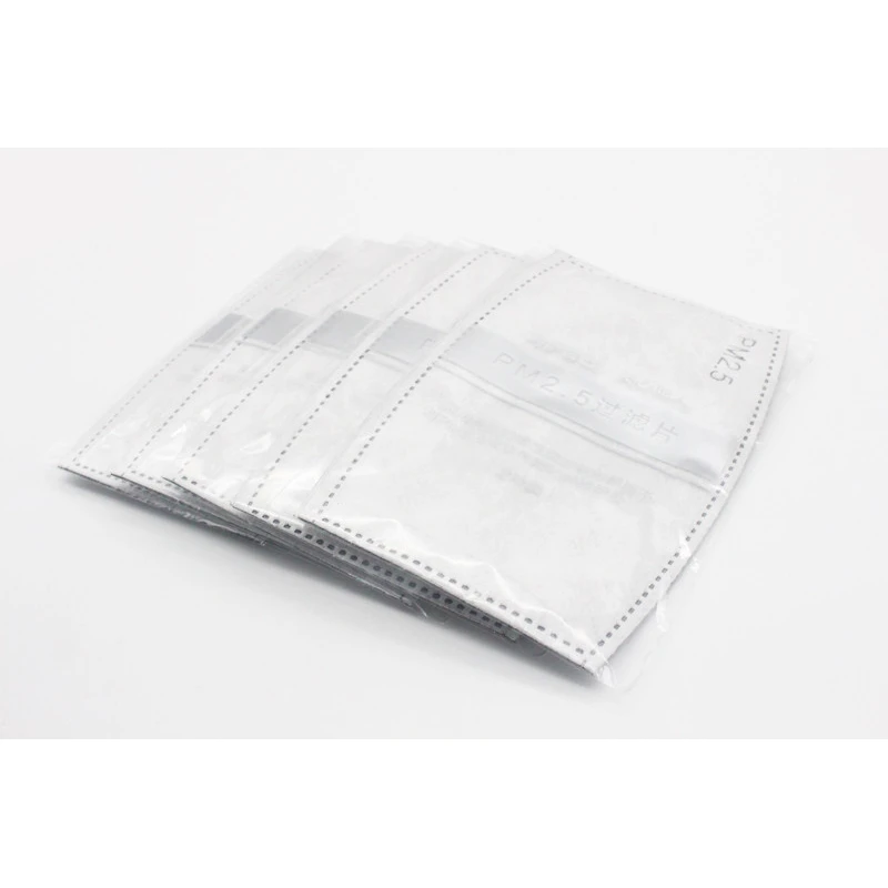 

Adult 5 Layers Filter Face Mask PM2.5 N95 Face Mask Filter Activated Carbon Breathing Filters