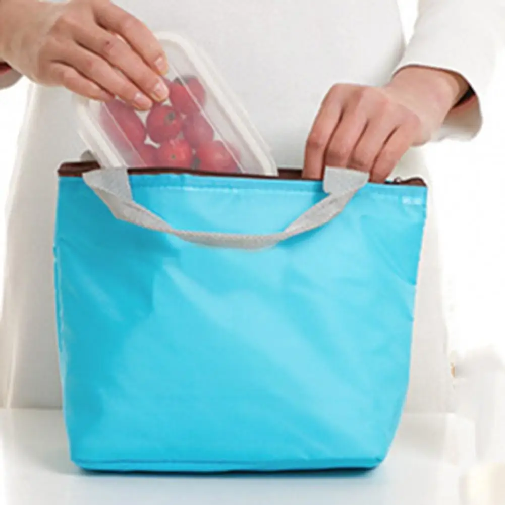 

Hot Portable Candy Color Thermal Insulation Cooler Travel Picnic Box Tote Lunch Bag