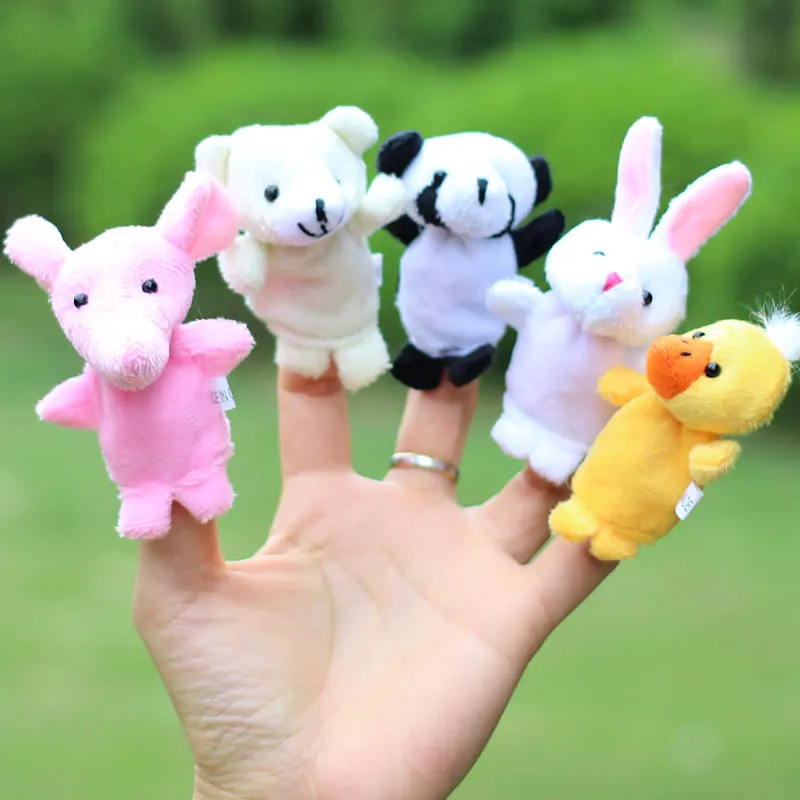 10 шт./партия детские плюшевые игрушки/Finger Марионетки/рассказать историю реквизит