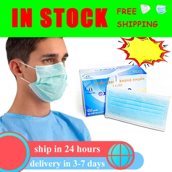 

Disposable Masks 3 Layer Non Woven Masks Anti Dust Mouth Face Mask Protection Soft Protective Mask