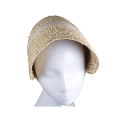 Vintage British Foldable Bonnet Straw Cap Hat Base Women Summer Spring Handmade DIY Lolita Hat Ribbon Sun Fedora Cap Headwear