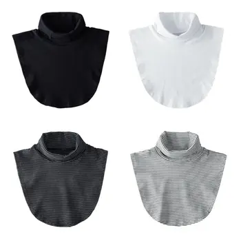 

Women Girl Fake Collar Casual Style High Neck for Sweater Blouse 40JF