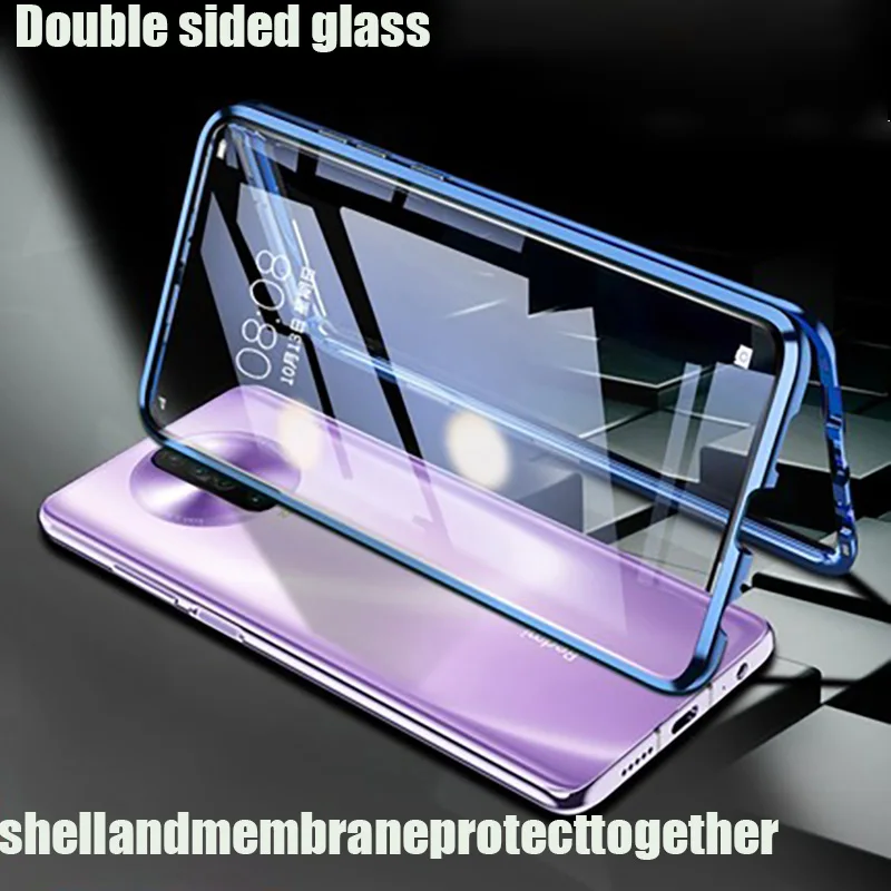360 Magnetic Metal Adsorption Case For Xiaomi Redmi K30 K20 Note 8 7 Pro 8T For Xiaomi 10 Note 10 9T Pro 9 A3 Lite 8 CC9 Cases|Специальные чехлы| | АлиЭкспресс