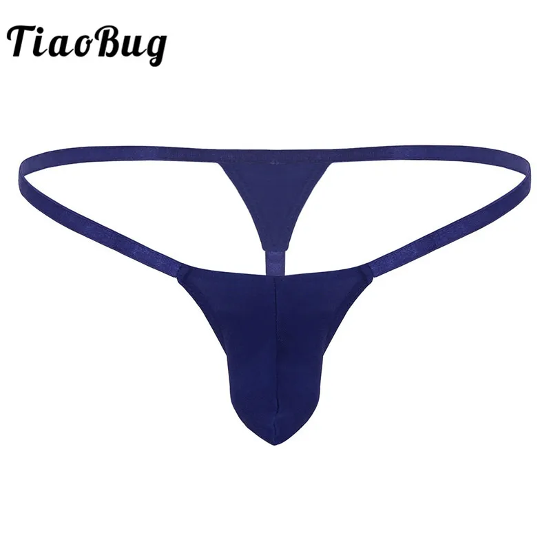 

Sexy Men Solid Color Lingerie Low Rise Micro Bulge Pouch Stretchy Mini Bikini G-string Thong Hombre Gay Swimwear Male Underwear