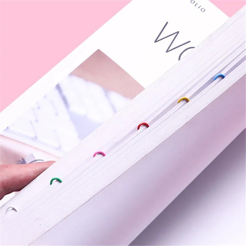 Paper Clips 28/33/50mm Size Accessories Paper Clips Notebook Memo Pad Student Office Supplies Stationary