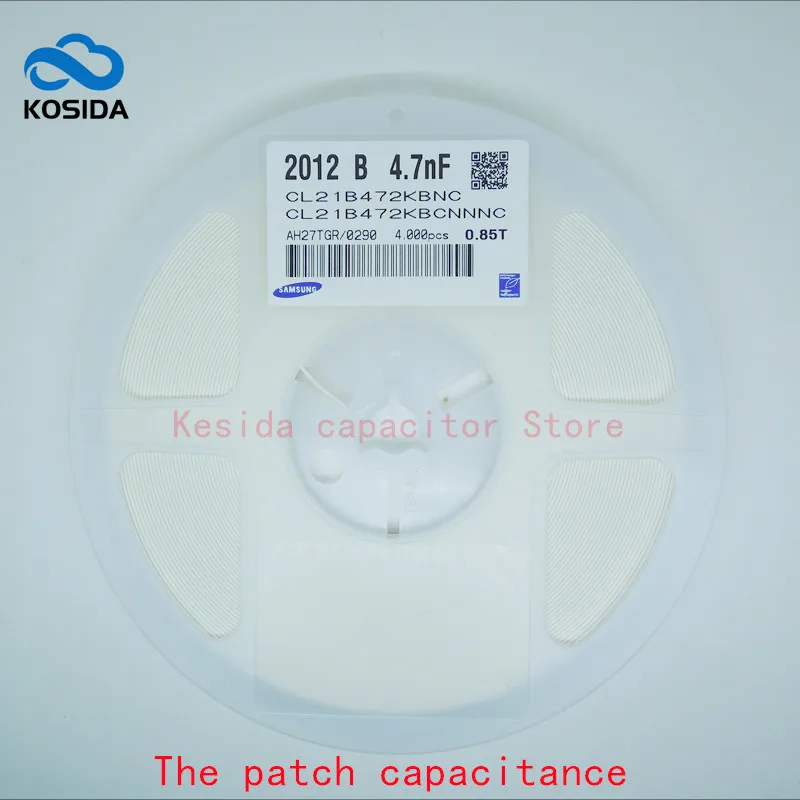 4000PCS/LOT 0805/2012 472K 4.7NF 50V 10% X7R SMD ceramic capacitor CL21B472KBCNNNC New and original | Электронные компоненты и