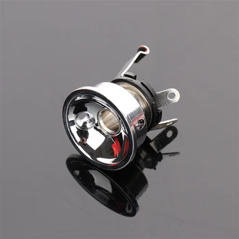 

1Pcs Practical Electric Guitar 6.35mm 1/4" Jack Plug Socket Output Plate for Fender Telecaster TL Guitar with 2 Screws