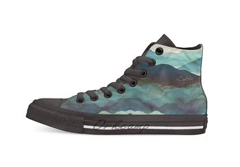 

Indigo Mountains Novelty Design Casual Canvas Shoes Custom shoes Drop Shipping