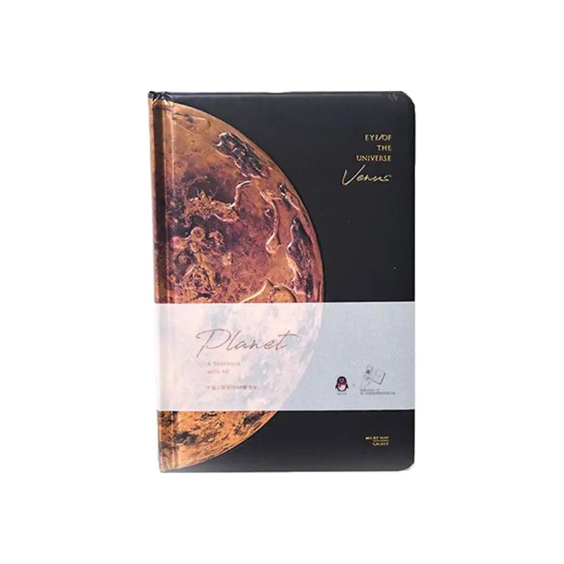 Student Stationery Beautiful Universe Hard Cover Lined Papers Notebook Starry Sky Journal Diary Notepad Boys Mens Stationery Gif
