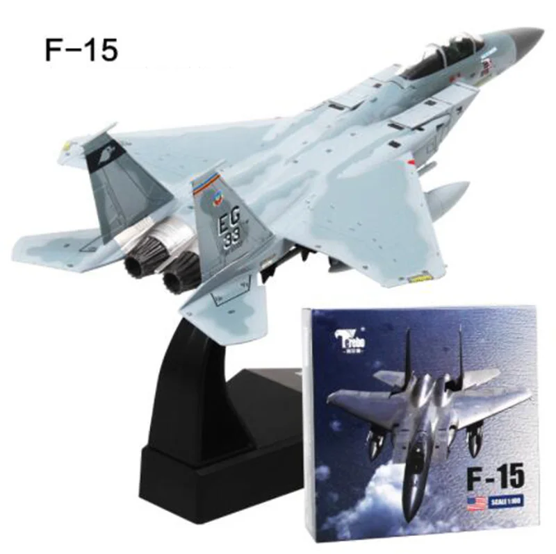 Модель самолета 1/100 Grumman F-14/F15 Tomcat Американский флот модель солдатика Детская