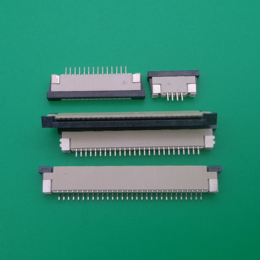10 шт. FFC FPC коннектор 1 0 мм верхний контакт правый угол SMD / SMT ZIF 4P 5P 6P 8P 10P 12P 14P 16P 18P 20P