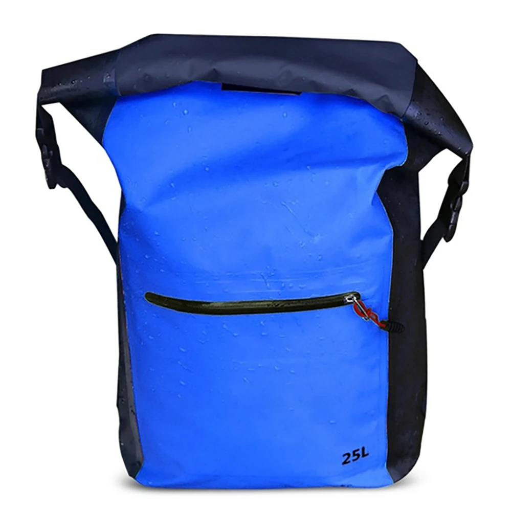 Blue 25L ПВХ водонепроницаемый плавательный мешок Рафтинг Спорт Каякинг каноэ рюкзак для путешествий ведро сухой мешок сумка для хранения - Цвет: Blue
