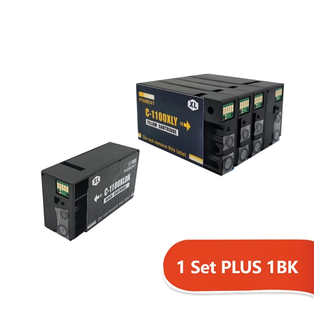 Cartuchos de tinta de pigmento, Compatible con PGI1100, PGI 1100, Canon  MAXIFY MB2010 MB2110 MB2710|Piezas de impresora| - AliExpress