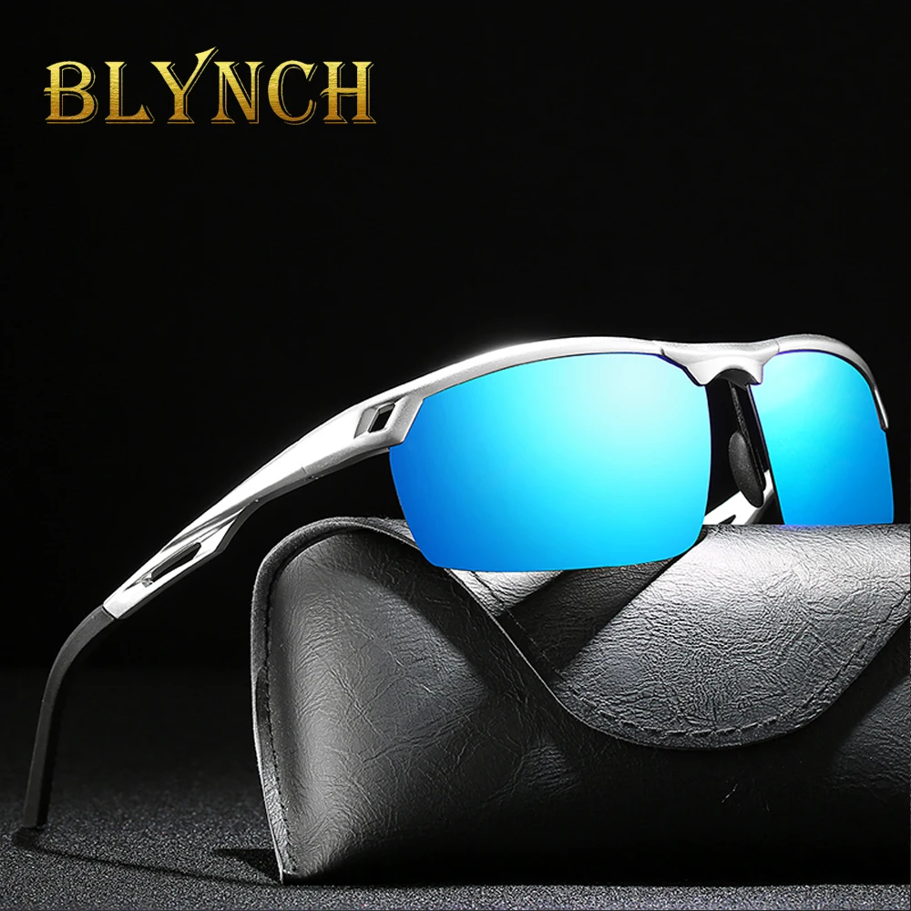 

BLYNCH Mannen Rijden Zonnebril Gepolariseerde Zonnebril Rijden Nachtkijker Zon Glasess Merk Designer Oculos De Sol