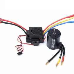 Motor de escobillas de control remoto para coche y barco a control remoto, Motor mejorado sin sensor de 60a Esc Combo para 1:8 1:10, 3650 3100kv 3900kv 4300kv, Part 3100kv