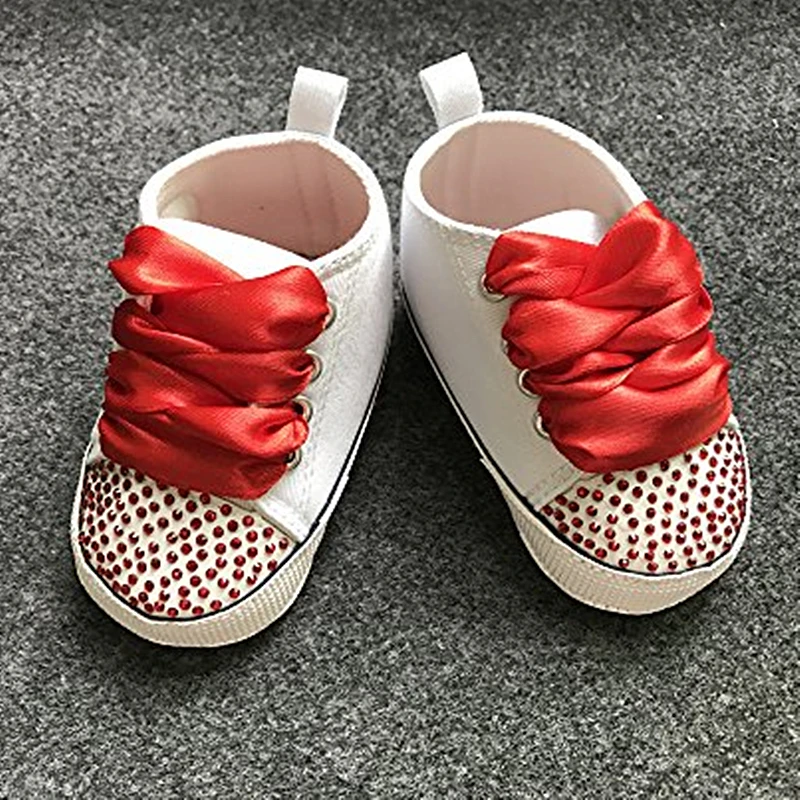 Dollbling/Обувь для новорожденных; красные стразы на заказ; блестящая Свадебная обувь; Sapatos; Роскошные Брендовые балетки; От 0 до 1 года обувь для малышей со шнуровкой