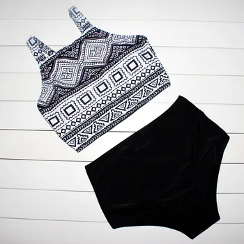 

#Z3 Vintage Women Bikini Set High Waist Bikini Push Up 2020 Retro Swimsuit Bathing Suit Beachwear Two Piece Swimwear Women