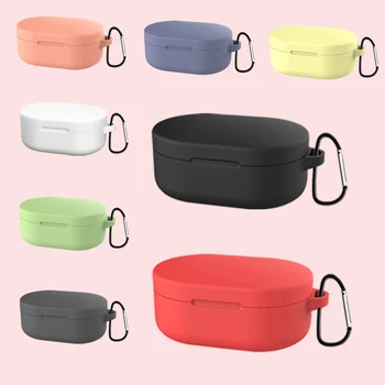 

Silicone Case For Xiaomi Redmi Airdots Air dots Earphone Protective Cover Soft Skin Accessories Charging Box With Hook TPU Shell