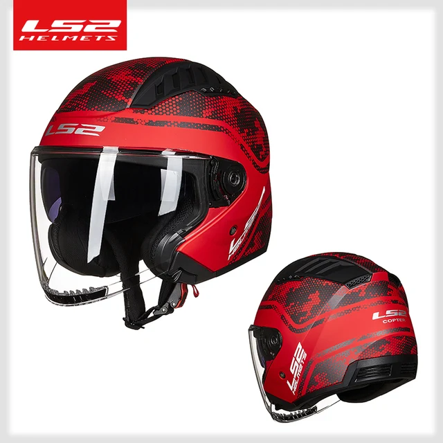 LS2 Capacete OF600 Helikopter Vintage 