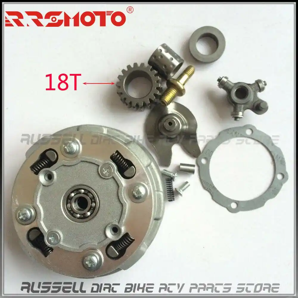 Clutch Assembly 18 Teeth For 50cc 125cc Semi Auto ATV Dirt Bike or Go