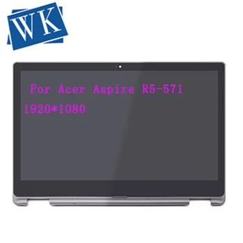 

15.6" 1920x1080 Replacement Touch Glass Digitizer LCD LED Display Screen Assembly + Bezel For Acer Aspire R5-571 R5-571T-57Z0