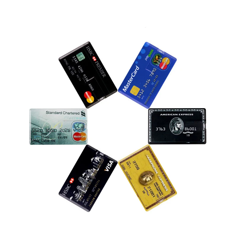USB Flash Drive USB Flash Drive High Speed Bank Credit Card Pen Drive 4GB 8GB 16GB 32GB 64GB 128GB