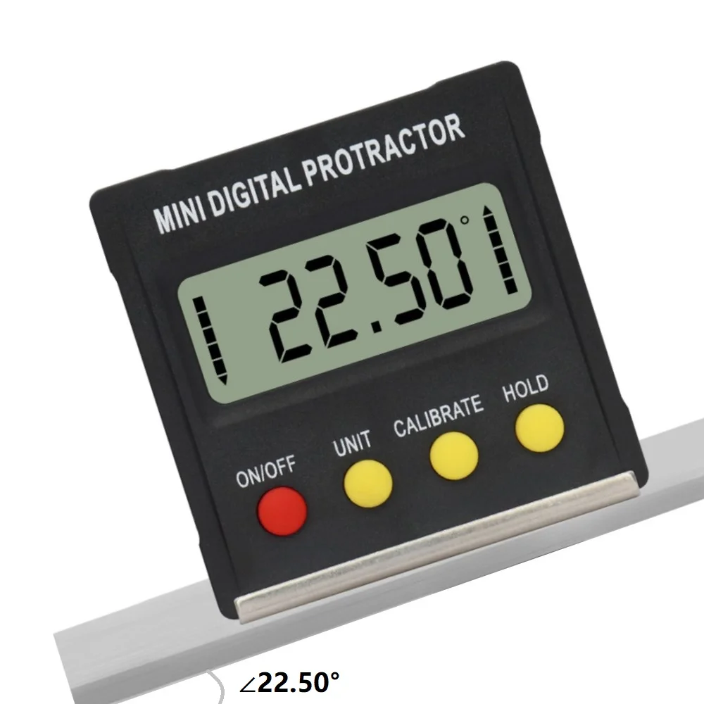RZ MT2010 Digital Inclinometer Electronic Protractor Tilt Angle Level Box Vertical Magnetic Measuring Tools Angle Gauge Meter