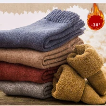 Унисекс, кроличья шерсть, кашемировые носки, женские толстые носки, зимние теплые гольфы, шерстяные носки, Chaussette Homme, мужские носки, Calcetines