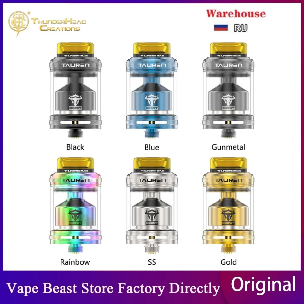 Оригинальная THC Tauren RTA 2 мл/4 5 мл с 26 микрошестиугольными медовыми расческами