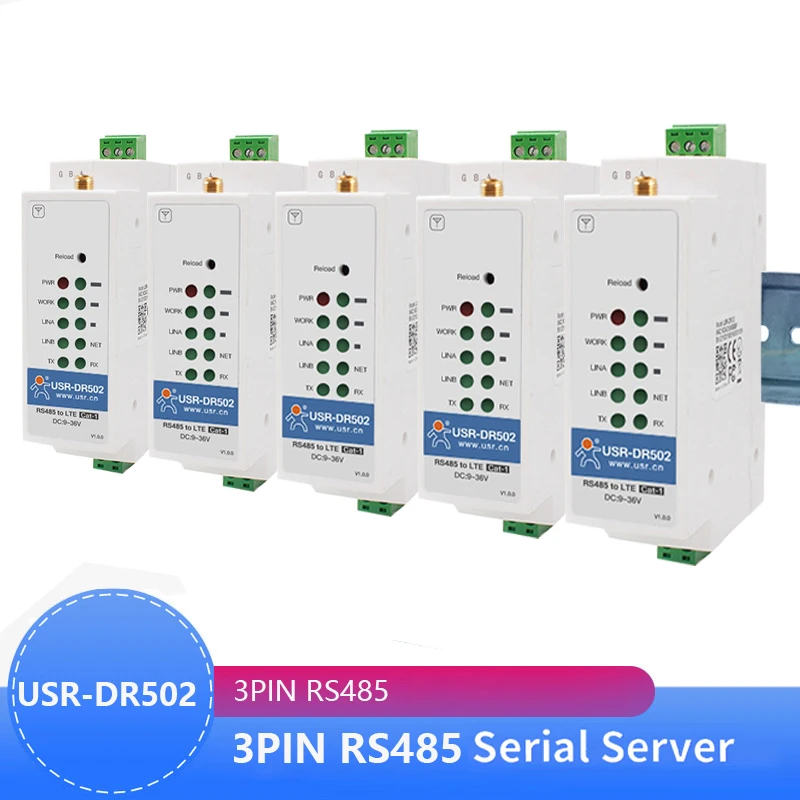 Модем USR-DR502-E din-рейка 4g lte cat 1 9-36 в поддержка широкого диапазона последовательный