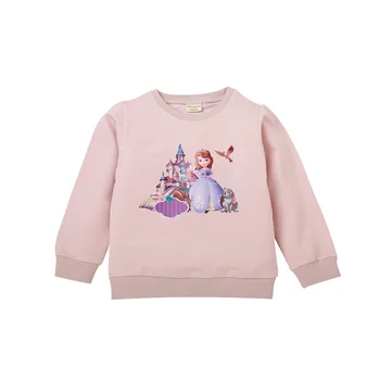 

Fashion children long-sleeved shirt clothes spring and autumn girl cartoon princess sweatshirt T-shirt baby girl casual shirt
