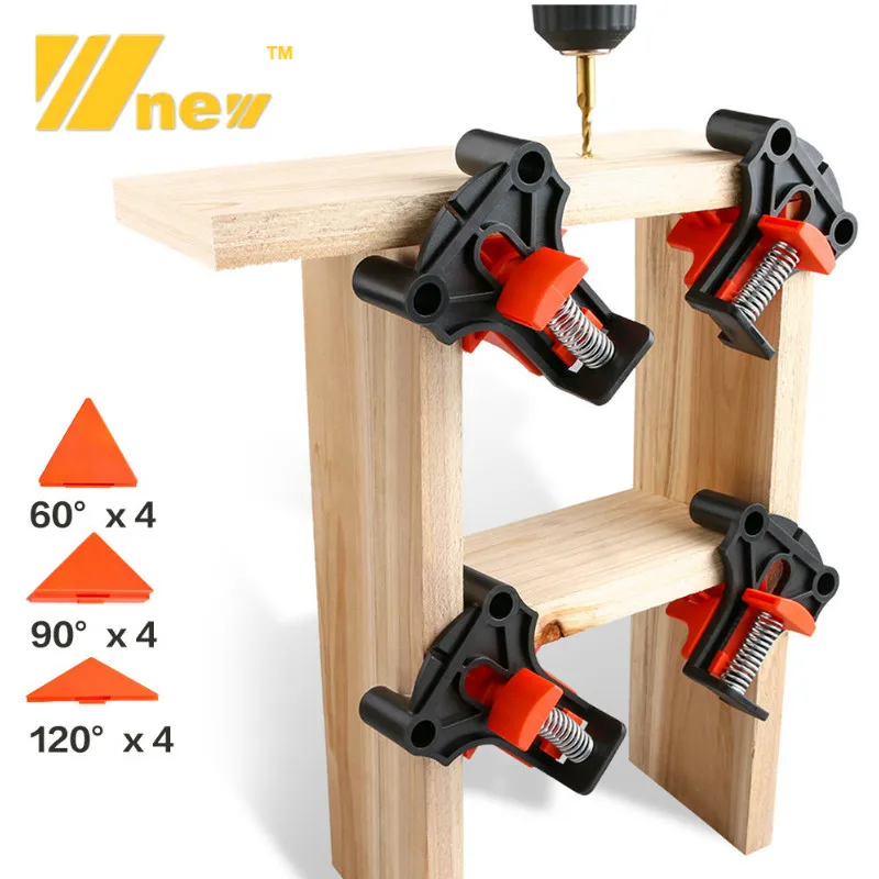 4pcs 90 Degree Right Angle Clamp Fixing Clips Picture Frame Corner