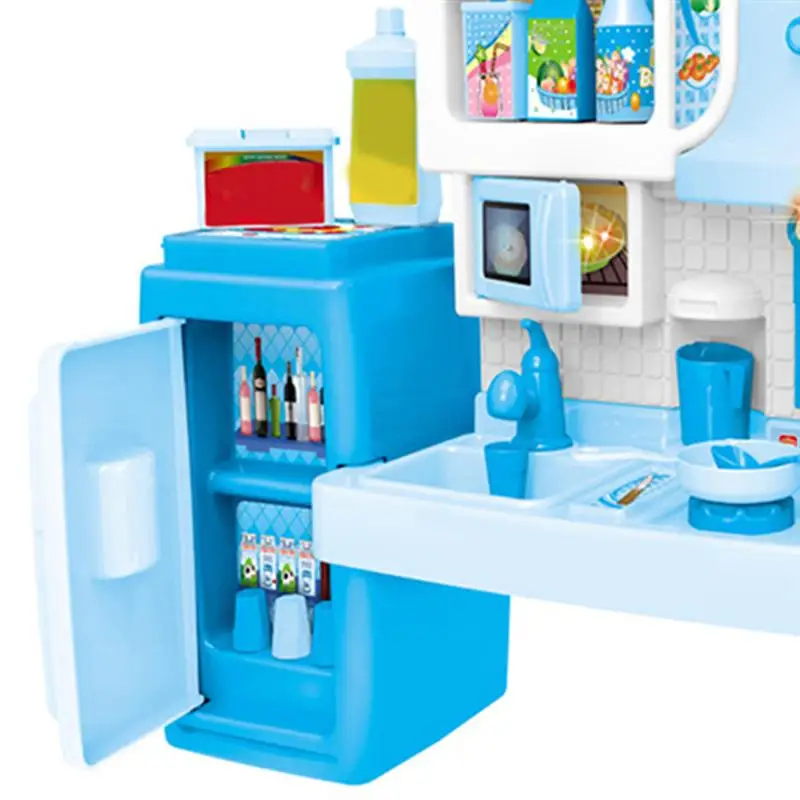 1 набор кухонных игрушек, музыкальный набор, большой легкий ABS кухонный набор для приготовления пищи, игровой набор для детей, малышей, детей