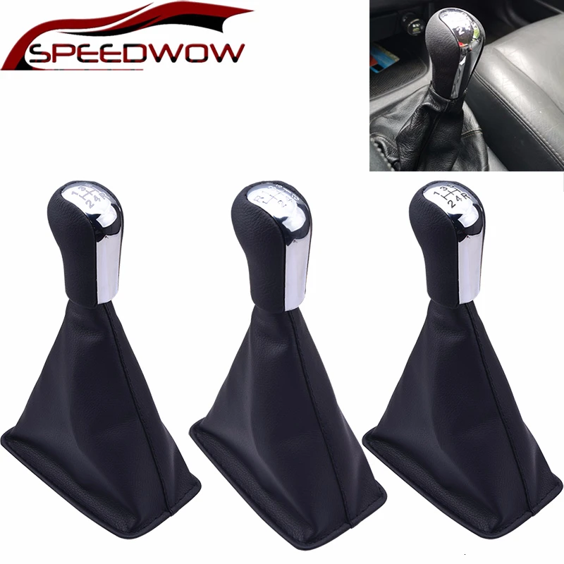 Рычаг переключения передач SPEEDWOW из искусственной кожи MT рычаг с крышкой на гетре