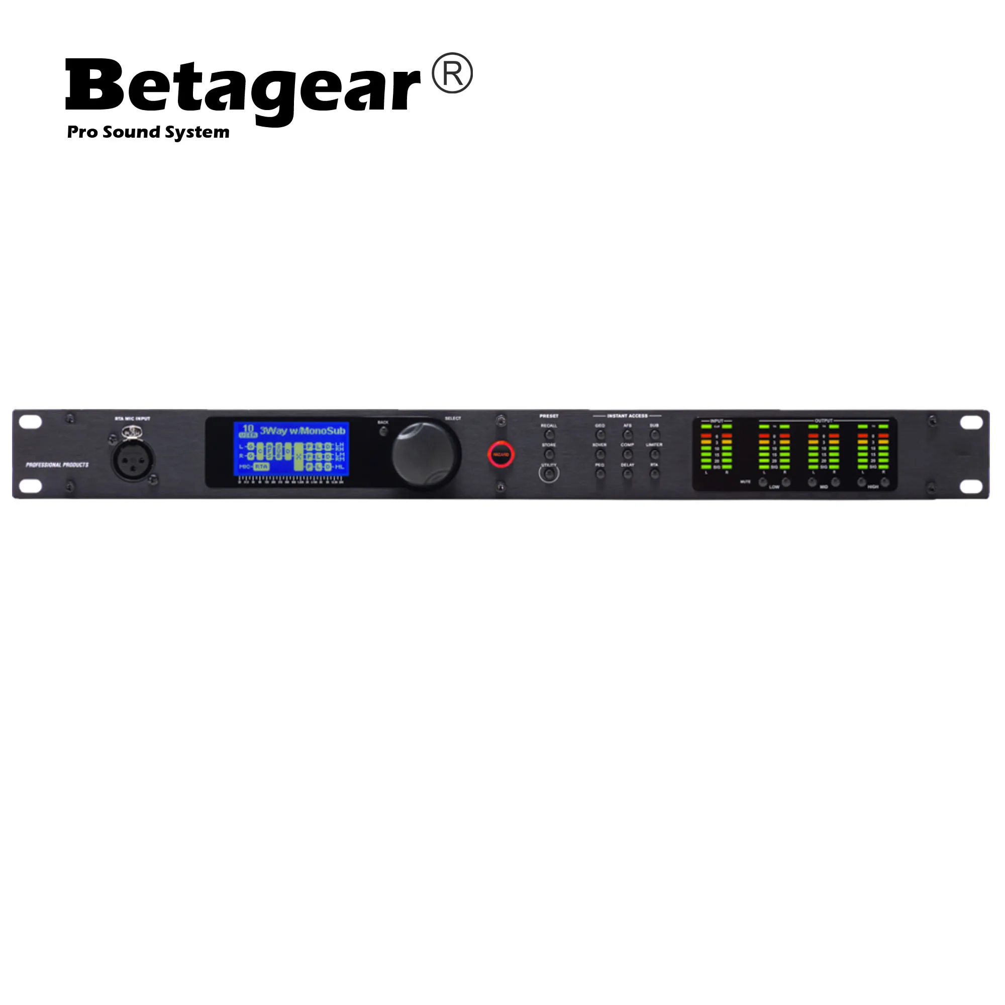 Betagear PA2 /VENU360 Stage Audio Processor Original Software Pro Audio Driver Rack Professional Processor 2/3 In 6 Out