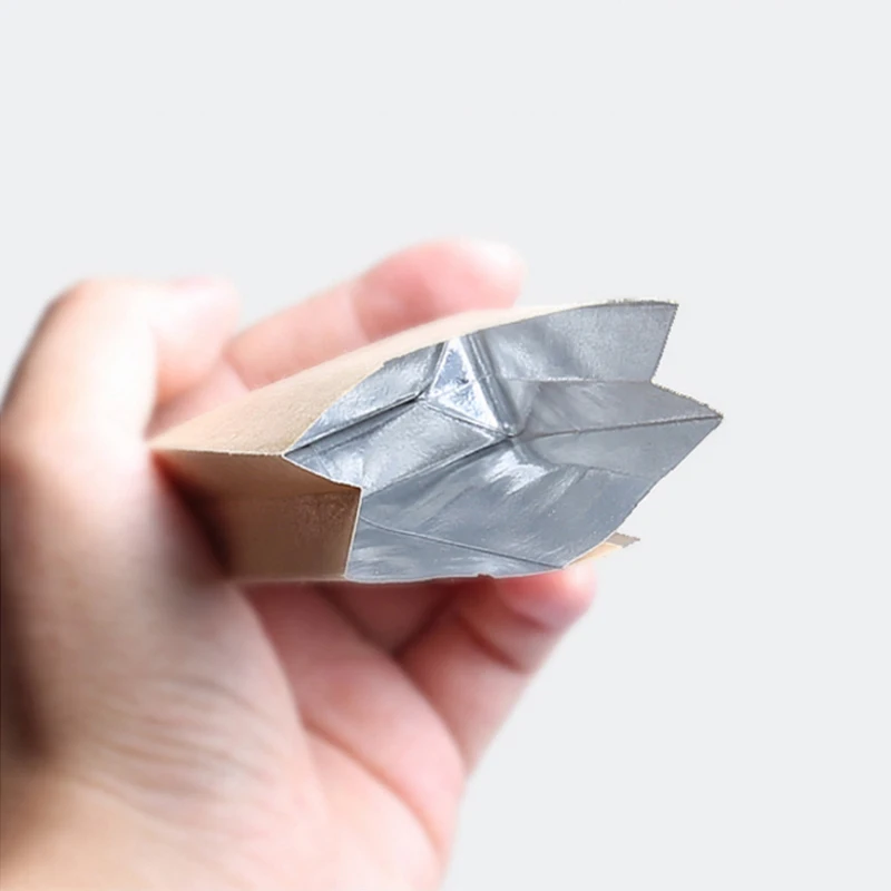50pcs/lot Kraft paper Tea Bags Thickening Heat Seal Packaging Pouches Food Coffee Tea Bag